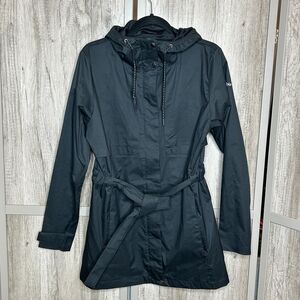 Columbia Soft Shell Hooded Jacket Parka Black Color